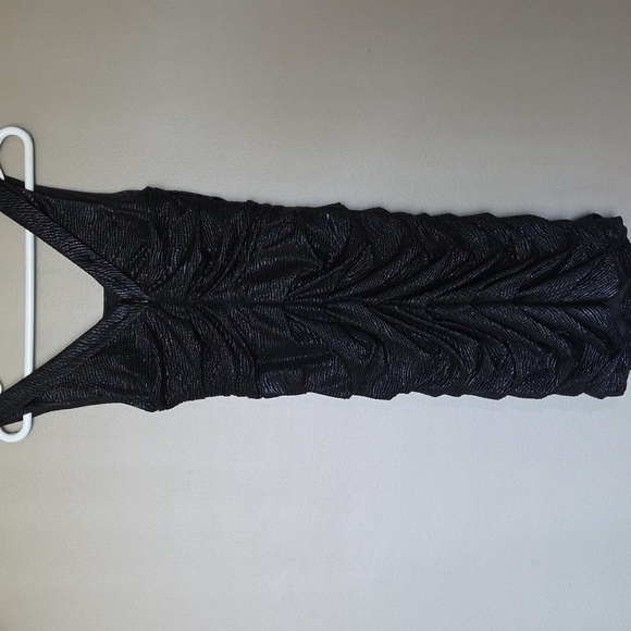 💥Buy2Get1Free💥Express Black Ruched Sheath Mini Dress - Picture 3 of 5